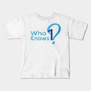 Who Knows one - Funny design for Passover Kids T-Shirt